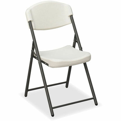 Iceberg Rough-N-Ready Blow-Molded Folding Chairs - High-density Polyethylene (HDPE) Seat Material - 4 / Carton