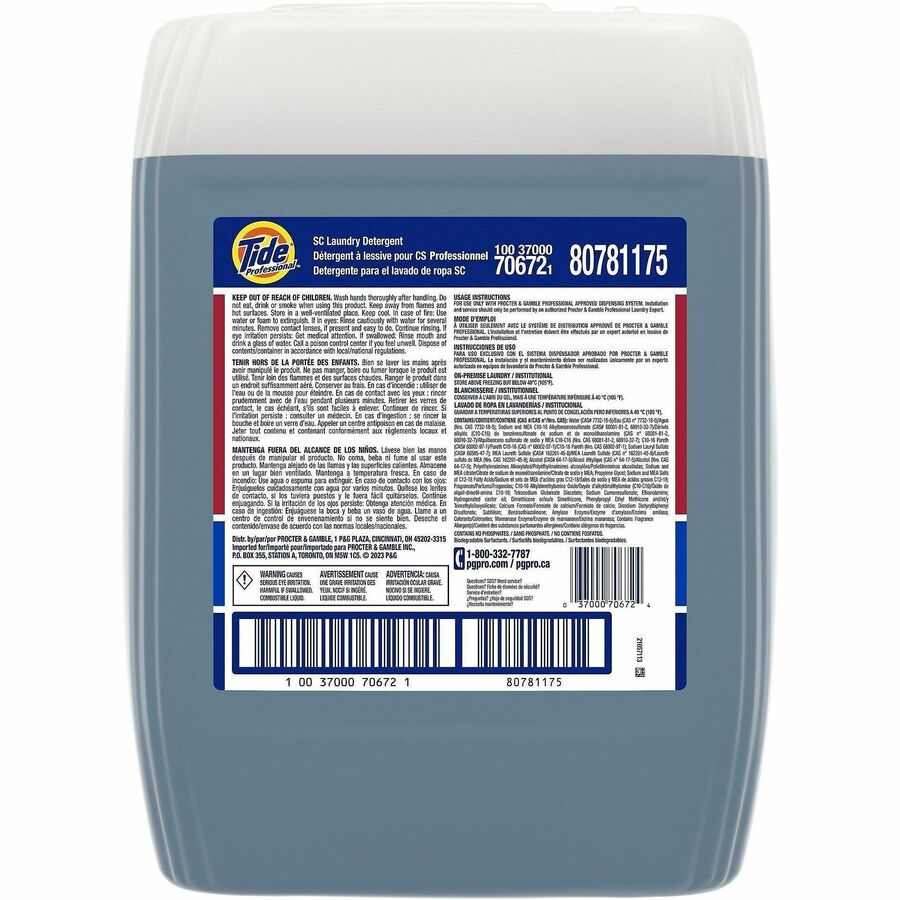 Tide Liquid Laundry Detergent - For Multipurpose - Concentrate - Liquid - 640 fl oz (20 quart) - 8.1 to 8.5 pH - 129 Loa