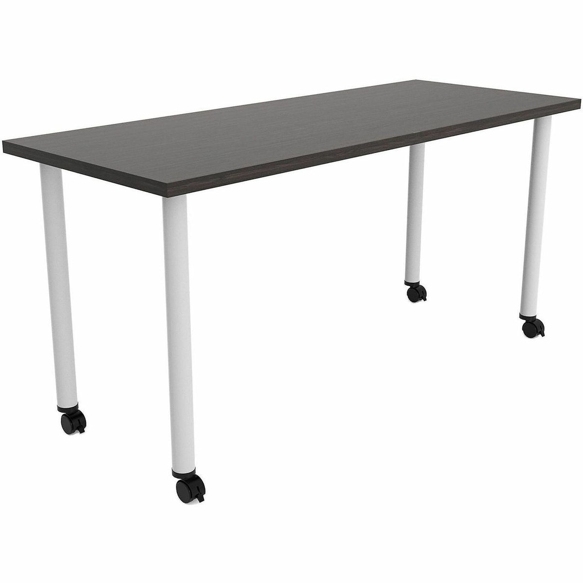 Safco Jurni Multi-Purp. Table w/Post Leg & Casters - Powder Coated Post Leg Base - 1 Each
