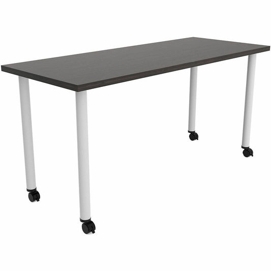 Safco Jurni Multi-Purp. Table w/Post Leg & Casters - Powder Coated Post Leg Base - 1 Each