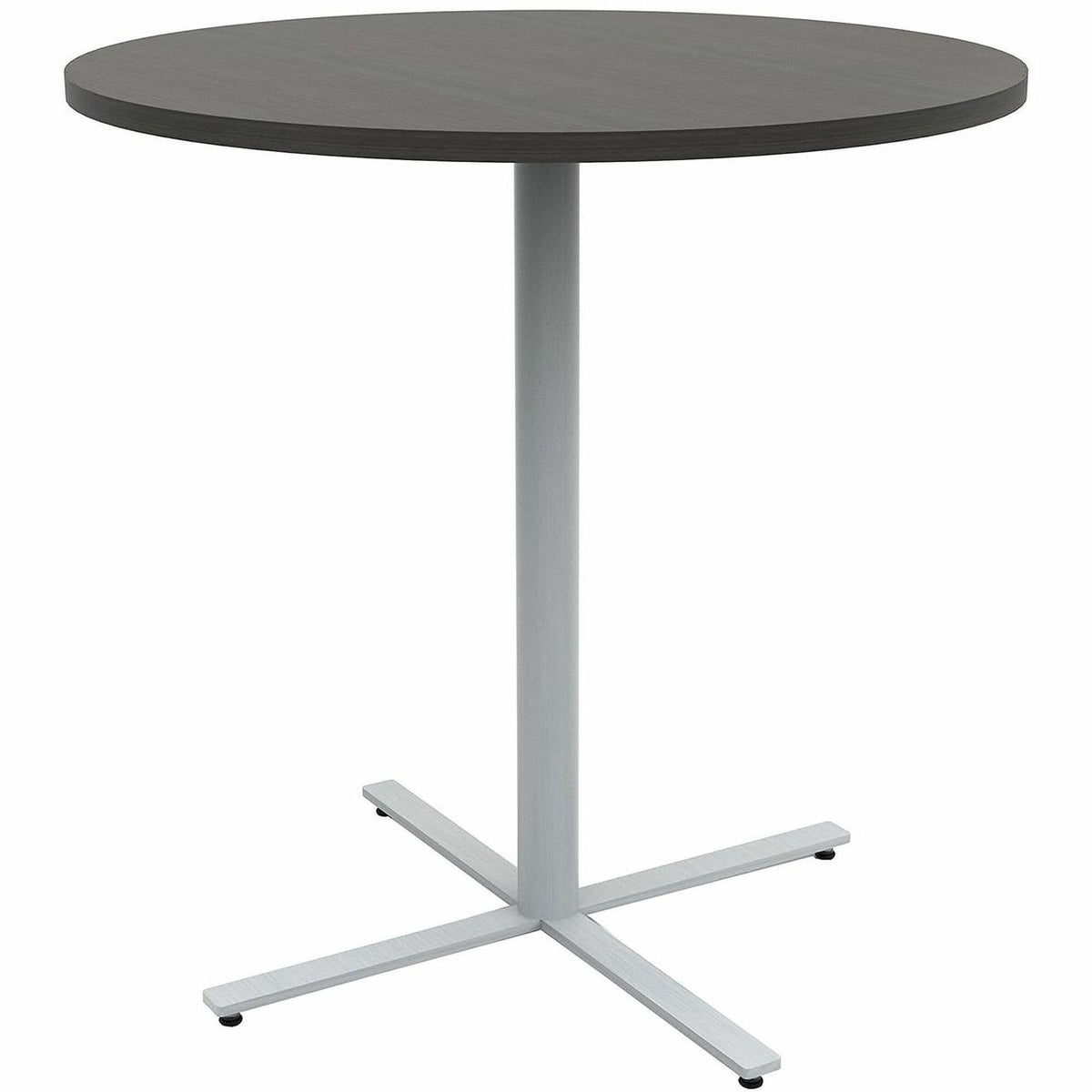 Safco Jurni Bistro Table with Round Top - Round Top - Textured, Powder Coated Base - Modern Style - 42" Table Top Diamet
