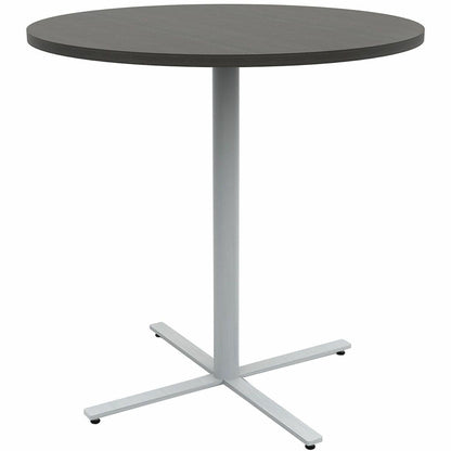 Safco Jurni Bistro Table with Round Top - Round Top - Textured, Powder Coated Base - Modern Style - 42" Table Top Diamet