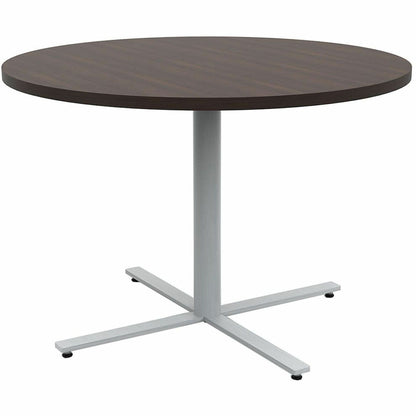 Safco Jurni Cafe Table with Round Top - Round Top - Textured, Powder Coated Base - 42" Table Top Diameter - 29" Height -