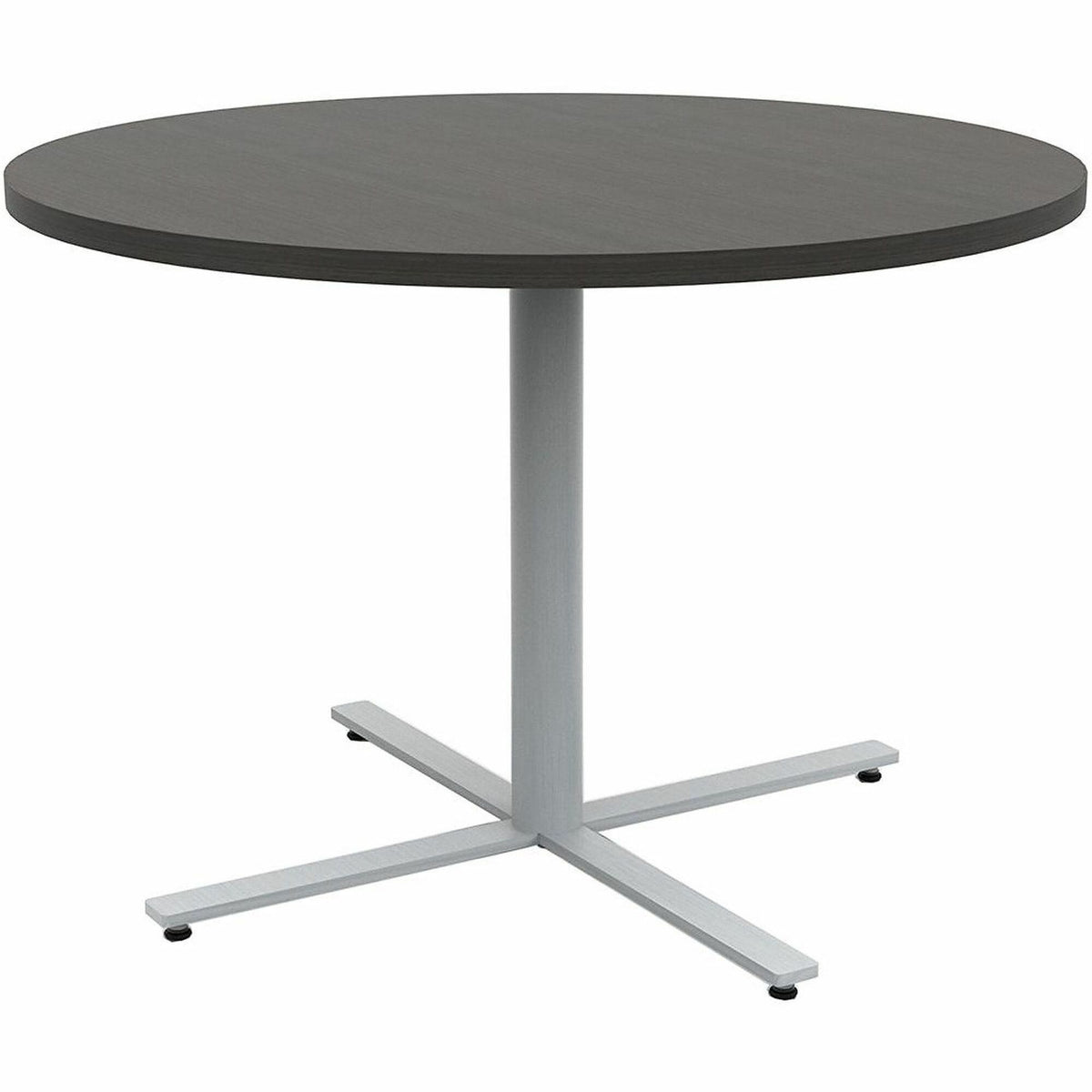 Safco Jurni Cafe Table with Round Top - Round Top - Textured, Powder Coated Base - 42" Table Top Diameter - 29" Height -