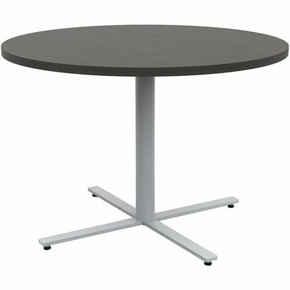 Safco Jurni Cafe Table with Round Top - Round Top - Textured, Powder Coated Base - 42" Table Top Diameter - 29" Height -