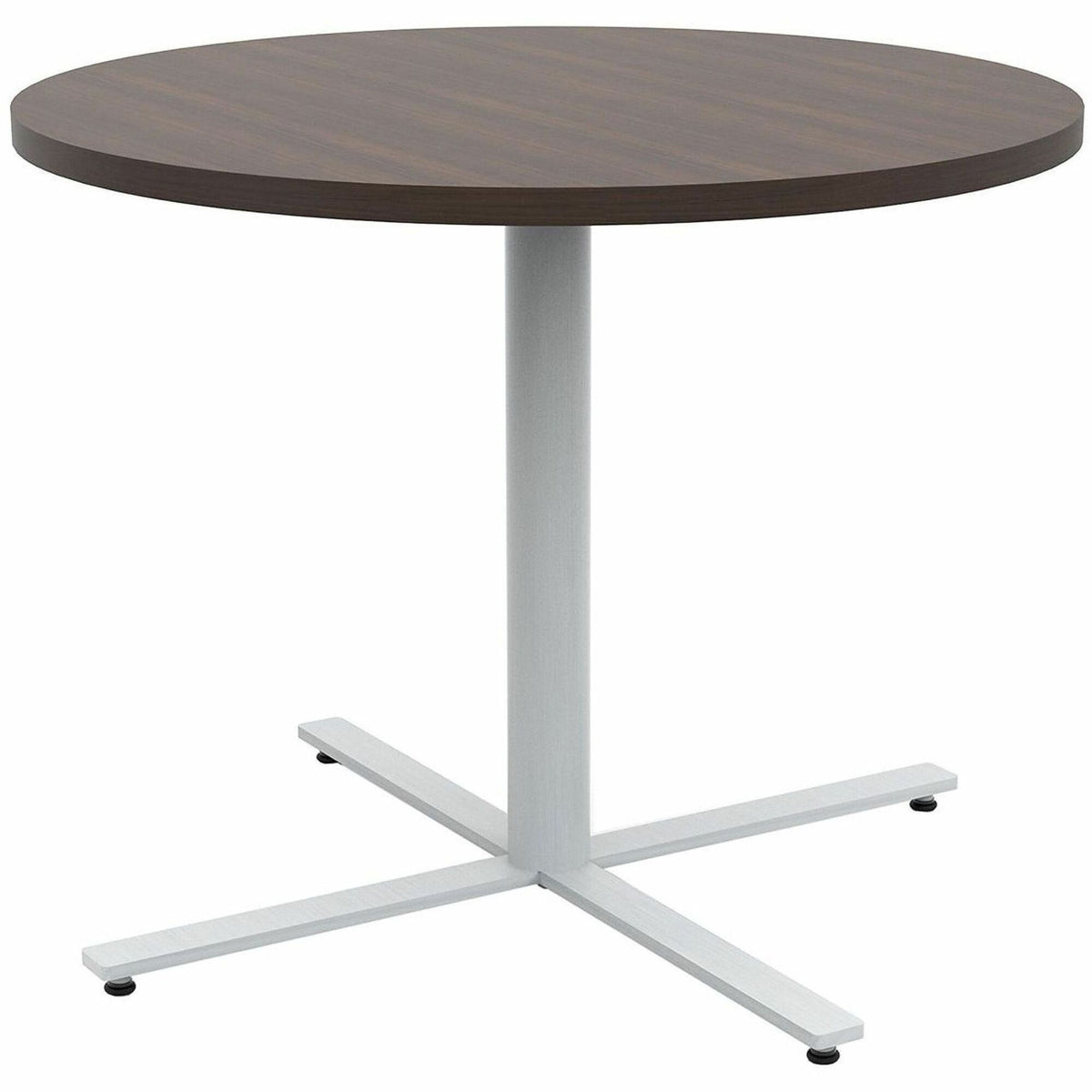 Safco Jurni Cafe Table with Round Top - Round Top - Textured, Powder Coated Base - 36" Table Top Diameter - 29" Height -