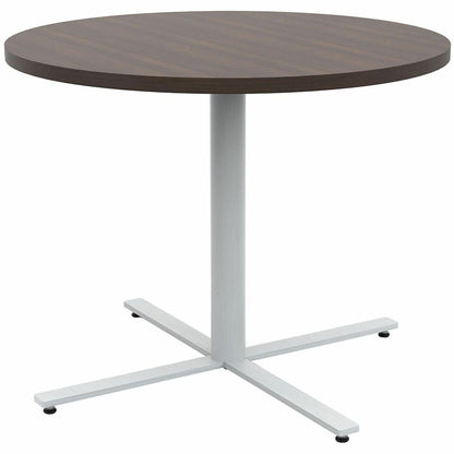 Safco Jurni Cafe Table with Round Top - Round Top - Textured, Powder Coated Base - 36" Table Top Diameter - 29" Height -