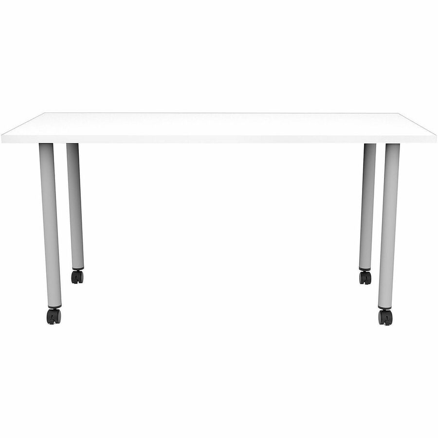 Safco Jurni Multi-Purp. Table w/Post Leg & Casters - Powder Coated Post Leg Base - 1 Each