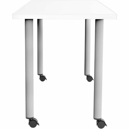 Safco Jurni Multi-Purp. Table w/Post Leg & Casters - Powder Coated Post Leg Base - 1 Each