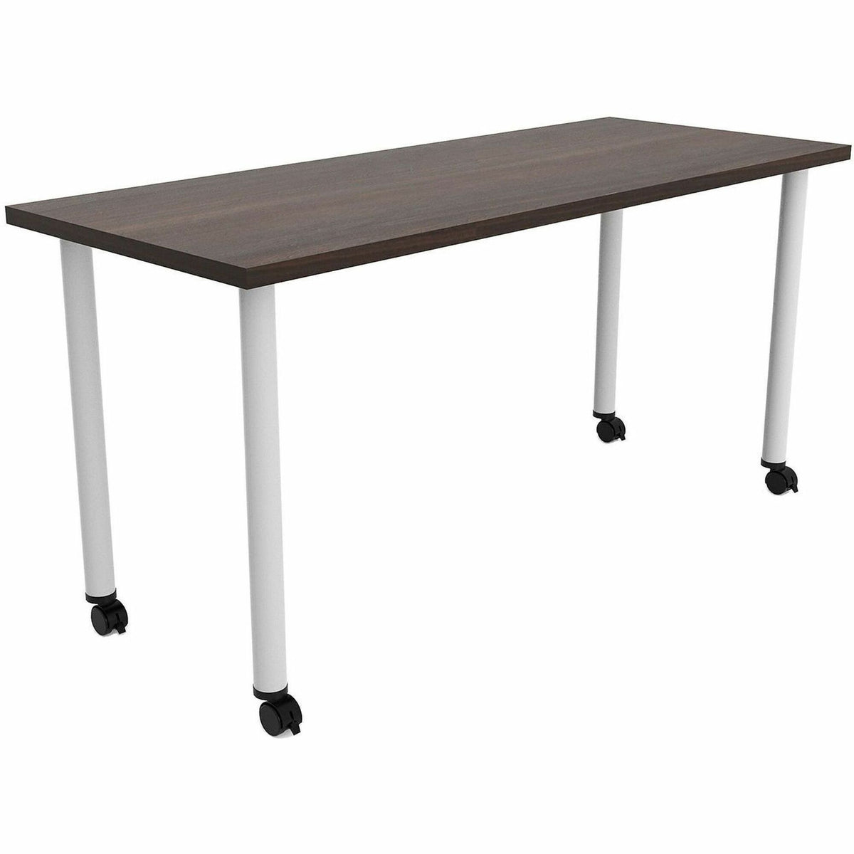 Safco Jurni Multi-Purp. Table w/Post Leg & Casters - Powder Coated Post Leg Base - 1 Each