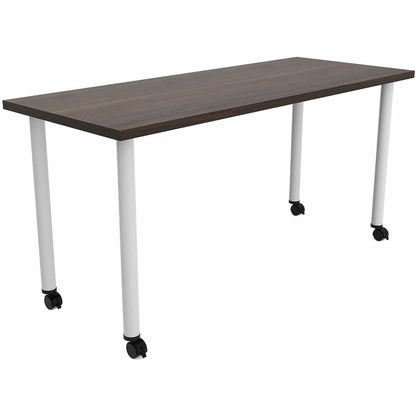 Safco Jurni Multi-Purp. Table w/Post Leg & Casters - Powder Coated Post Leg Base - 1 Each