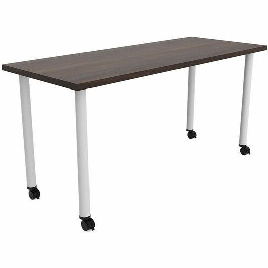 Safco Jurni Multi-Purp. Table w/Post Leg & Casters - Powder Coated Post Leg Base - 1 Each