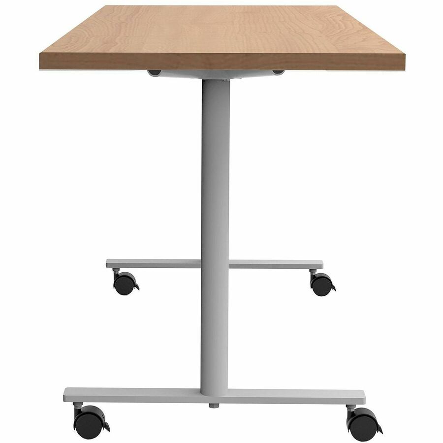 Safco Jurni Multi-Purp. Table w/T-Leg & Casters - Textured T-shaped, Powder Coated Base - 1 Each