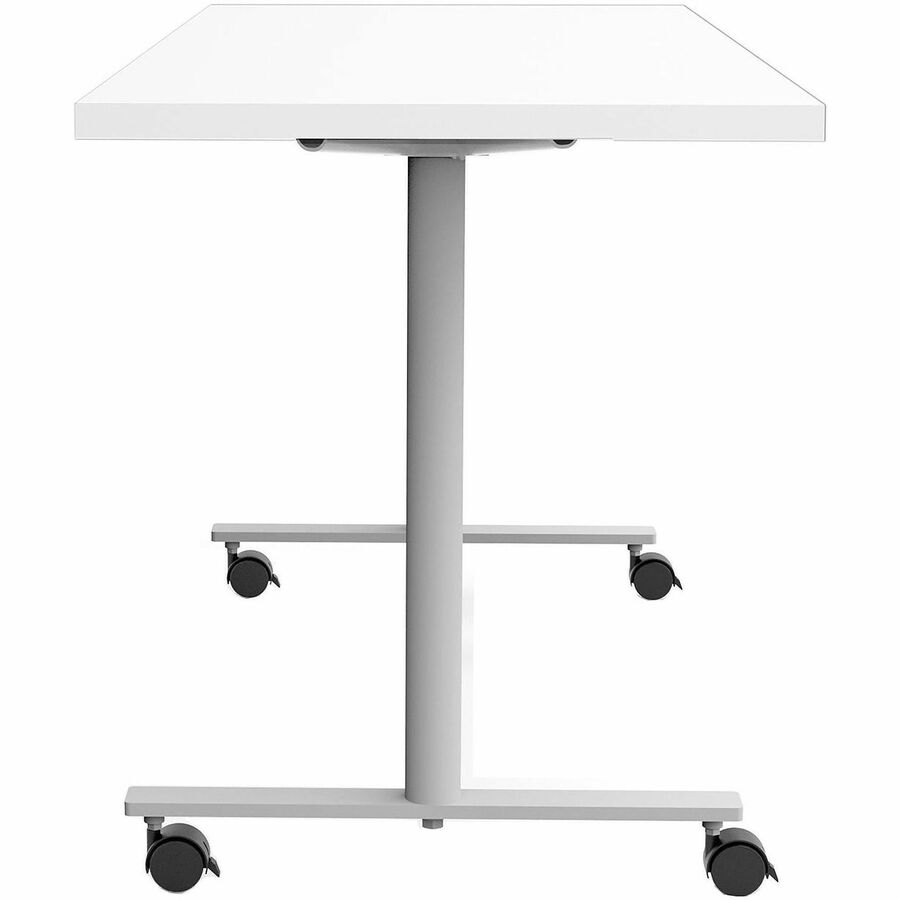 Safco Jurni Multi-Purp. Table w/T-Leg & Casters - Textured T-shaped, Powder Coated Base - 1 Each