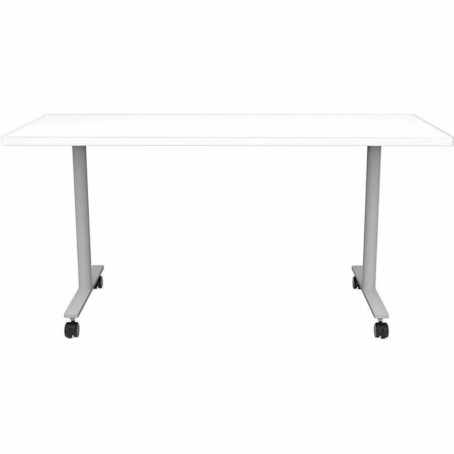 Safco Jurni Multi-Purp. Table w/T-Leg & Casters - Textured T-shaped, Powder Coated Base - 1 Each