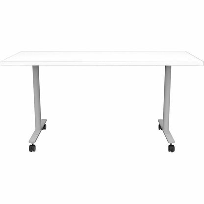 Safco Jurni Multi-Purp. Table w/T-Leg & Casters - Textured T-shaped, Powder Coated Base - 1 Each