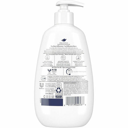 Dove Advanced Care Deep Moisture Hand Wash - Kill Germs, Bacteria Remover, Dirt Remover - Hand - Moisturizing - Antibact