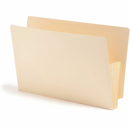 Smead Straight Tab Cut Legal Recycled File Pocket - 8 1/2" x 14" - 3 1/2" Expansion - 2 Plys - Manila - Tear Proof - 10%