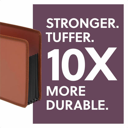 Smead TUFF Straight Tab Cut Letter File Pocket - 8 1/2" x 11" - 1200 Sheets Capacity - 5 1/4" Expansion - Poly, Rubber -