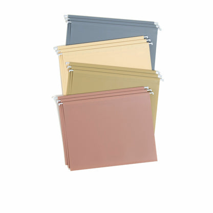 Smead 1/5 Tab Cut Letter Hanging Folder - 8 1/2" x 11" - 100 Sheets Capacity - 1/2" Expansion - Assorted Tab Position - 