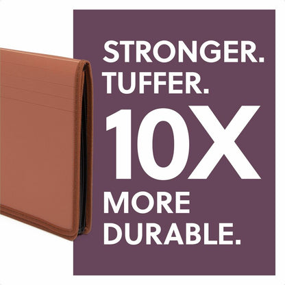 Smead TUFF Legal File Wallet - 8 1/2" x 14" - 1200 Sheets Capacity - 5 1/4" Expansion - Poly, Plastic, Rubber - Redrope 