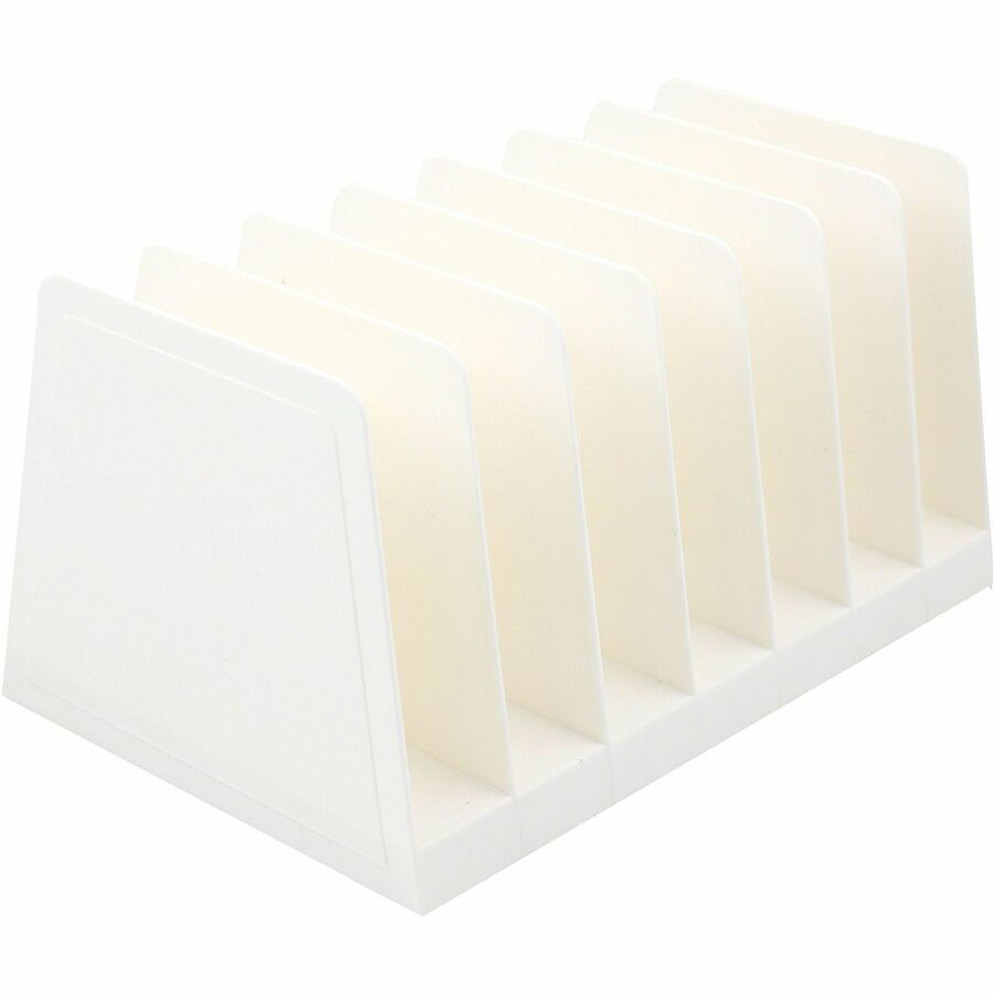 Business Source 6-slot Inclined Desk Step Sorter - 6 Compartment(s) - 6.50" Height x 8" Width x 7.75" Depth - Desktop, D
