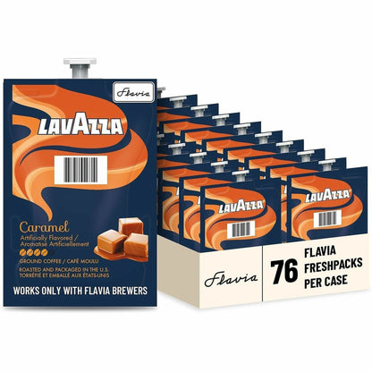 Flavia Freshpack Caramel Freshpack Coffee - Compatible with Flavia Aroma, Flavia Creation 300, FLAVIA Creation 600 - Med