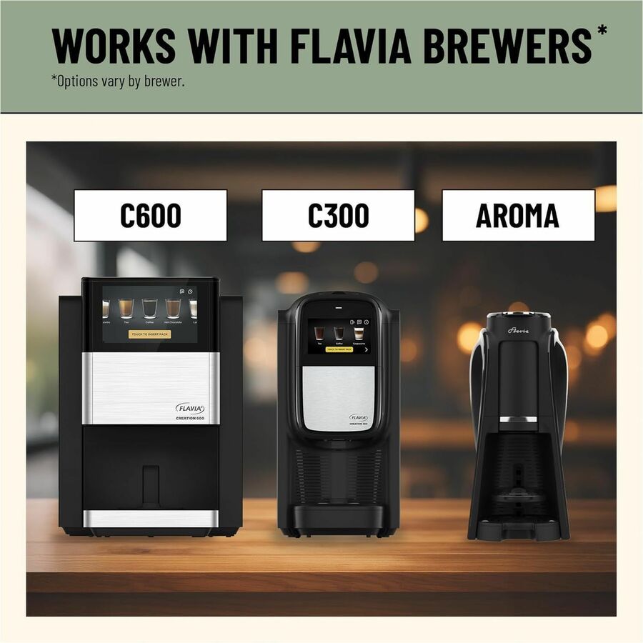 Flavia Freshpack Caramel Freshpack Coffee - Compatible with Flavia Aroma, Flavia Creation 300, FLAVIA Creation 600 - Med