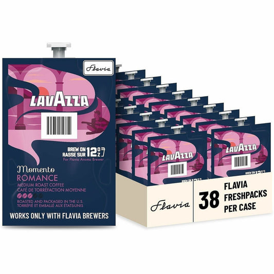 Flavia Freshpack Momento Romance Medium Roast Coffee - Compatible with Flavia Aroma - Medium - Freshpack - 38 / Carton