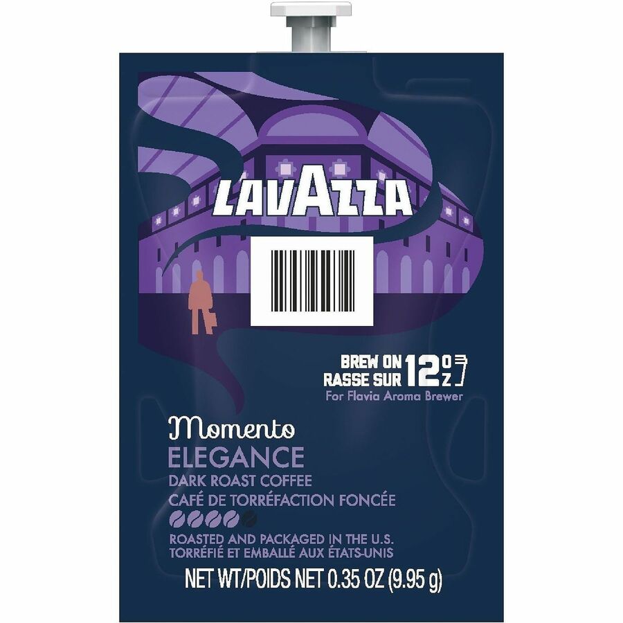 Flavia Freshpack Momento Elegance Dark Roast Coffee - Compatible with Flavia Aroma - Dark - Freshpack - Elegance - Decaf