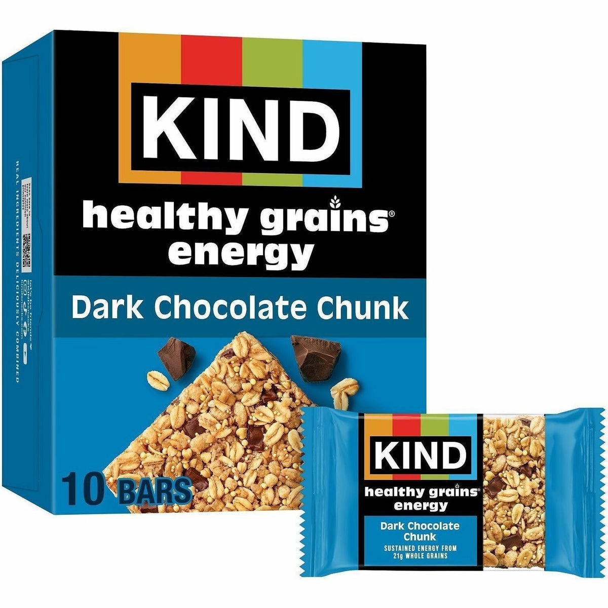 KIND Healthy Grains Energy Bars - Egg-free, Dairy-free, Gluten-free, Wheat-free, Trans Fat Free, Low Sodium - Dark Choco