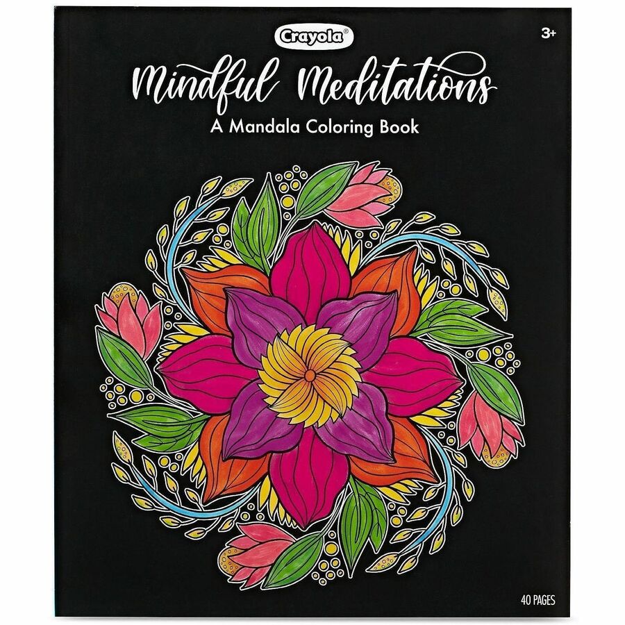 Crayola Mandala Coloring Book Printed Book - 40 Pages - Book - 1 Each