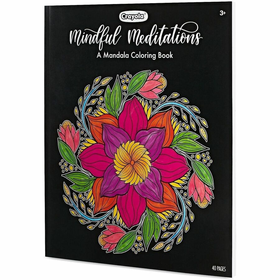 Crayola Mandala Coloring Book Printed Book - 40 Pages - Book - 1 Each