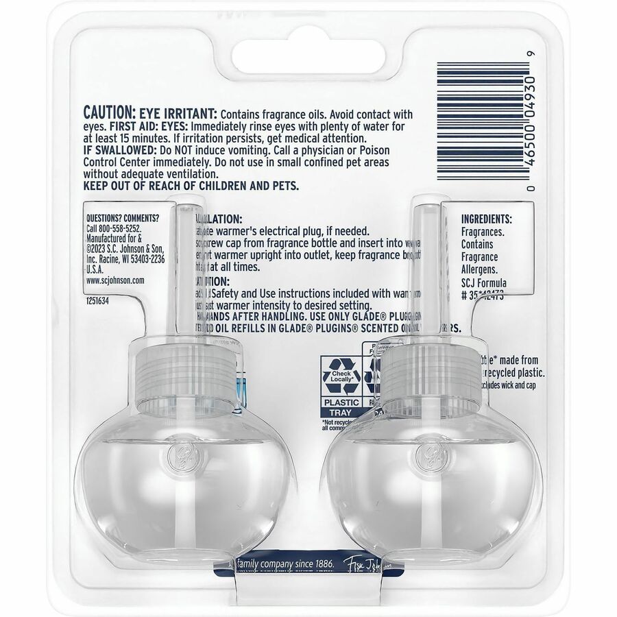Glade PlugIns Juniper & Teak Refills - Plug-in - Phthalate-free, Paraben-free, Formaldehyde-free, Nitro Musk Free - 2 / 