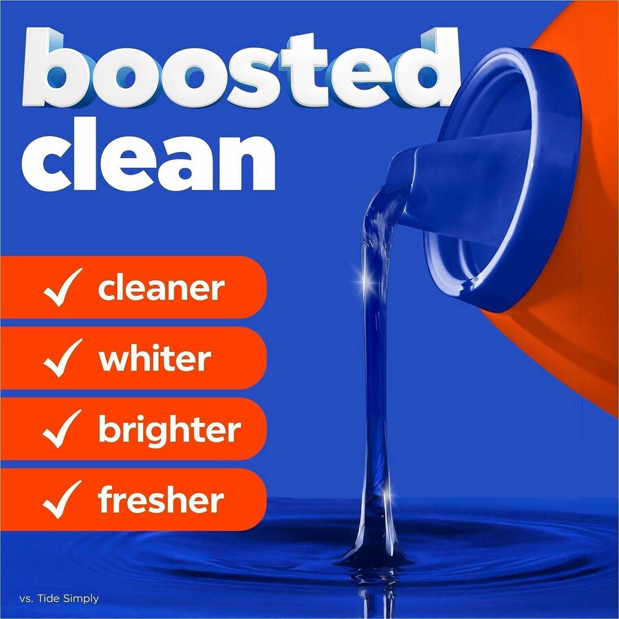 Tide Plus Liquid Detergent - For Laundry, Fabric - Concentrate - Liquid - 40 fl oz (1.3 quart) - Original Scent - 32 Loa