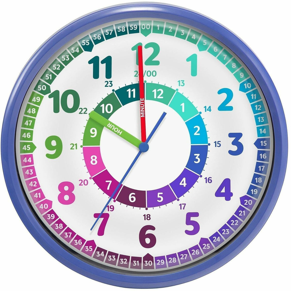 Timekeeper Colorful Wall Clock - 1 Each
