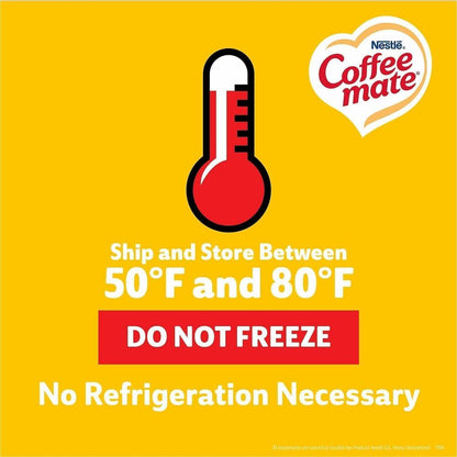 Coffee mate Liquid Creamer Singles - Hazelnut Flavor - 0.02 lb (0.37 oz) - 1 Serving - 50 Singles/Box - 4 / Carton