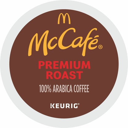 McCafé® K-Cup Premium Roast Coffee - Compatible with Keurig Brewer - Medium - K-Cup - Premium Roast - 24/Box - 4 / Carto