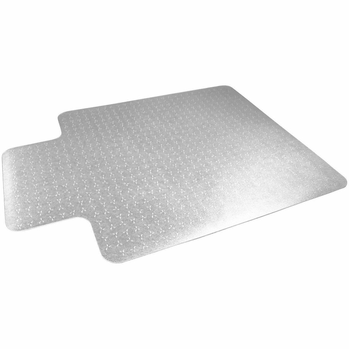Floortex Cleartex TrYlok Chair Mat - Carpeted Floor, Chair, Indoor, Low Pile - 47" Length x 35" Width - Lipped - Clear -