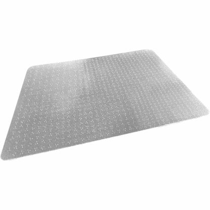 Floortex Cleartex TrYlok Chair Mat - Carpeted Floor, Chair, Indoor, Low Pile - 53" Length x 45" Width - Rectangular - Cl