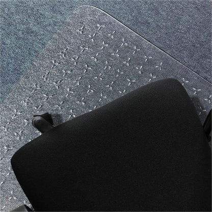 Floortex Cleartex TrYlok Chair Mat - Carpeted Floor, Chair, Indoor, Low Pile - 47" Length x 35" Width - Rectangular - Cl