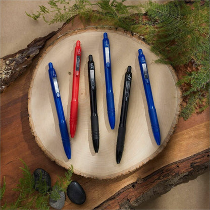 Zebra Pen Z-Grip Recycled Retractable Ballpoint Pens - 1 mm, Medium Pen Point - Retractable - Blue Ink - School, Home, J