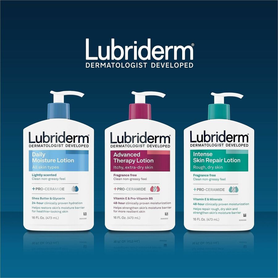 Lubriderm Daily Moisture Skin Lotion - Lotion - 6 fl oz - For Normal, Dry Skin - Applicable on Body, Face - Skin - 12 / 