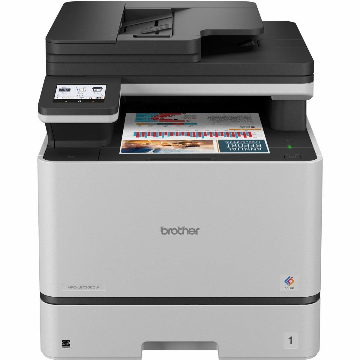 Brother MFC-L8730CDW Wired & Wireless Laser Multifunction Printer - Color - Black, White - Copier/Printer/Scanner - 1 Ea