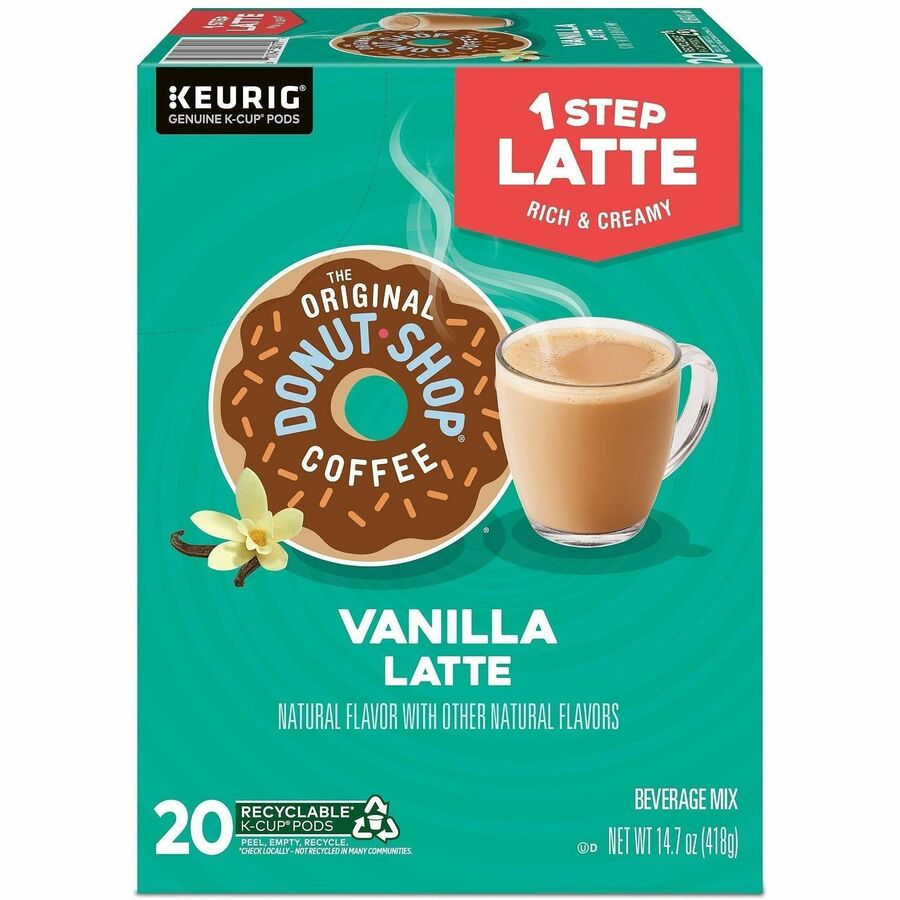Diedrich K-Cup TODS 1-Step Latte K-Cups - Dark - 20 K-Cup - K-Cup - Columbian, Vanilla - 20 / Box