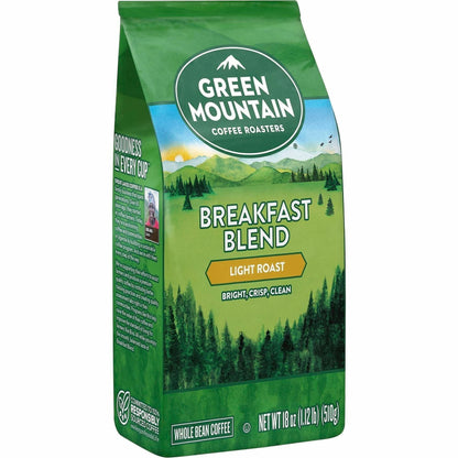 Green Mountain Coffee Roasters® Whole Bean Breakfast Blend Coffee - Compatible with Keurig Brewer - Light - Whole Bean -