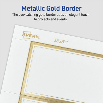 Avery Tent Card - Letter - 8 1/2" x 11" - 65 lb Basis Weight - 176 g/m² Grammage - FSC - Micro Perforated, Pre-scored, P