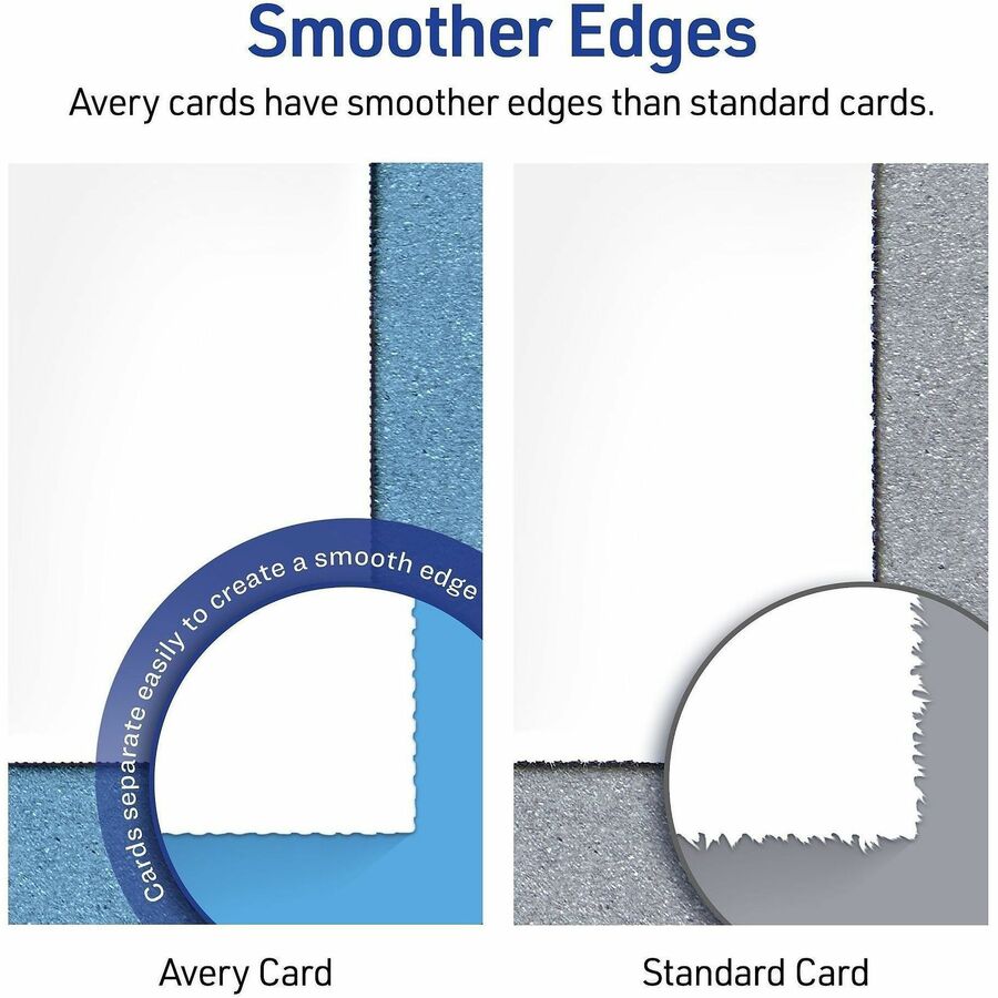 Avery Tent Card - Letter - 8 1/2" x 11" - 65 lb Basis Weight - 176 g/m² Grammage - FSC - Micro Perforated, Pre-scored, P