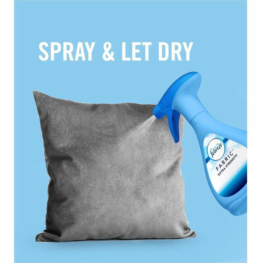 Febreze ExtraStren. FabricRefresh - For Multipurpose - Spray - 14.8 fl oz (0.5 quart) - Original, Clean Scent - 8 / Cart