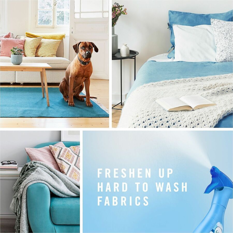 Febreze ExtraStren. FabricRefresh - For Multipurpose - Spray - 14.8 fl oz (0.5 quart) - Original, Clean Scent - 8 / Cart